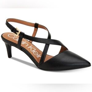 New, never worn Calvin Klein Paula pumps in black leather - size 7.5